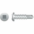 Strong-Point 10-16 x 0.75 in. Square Drive Pan Head Screws Zinc Plated, 8PK P106Q